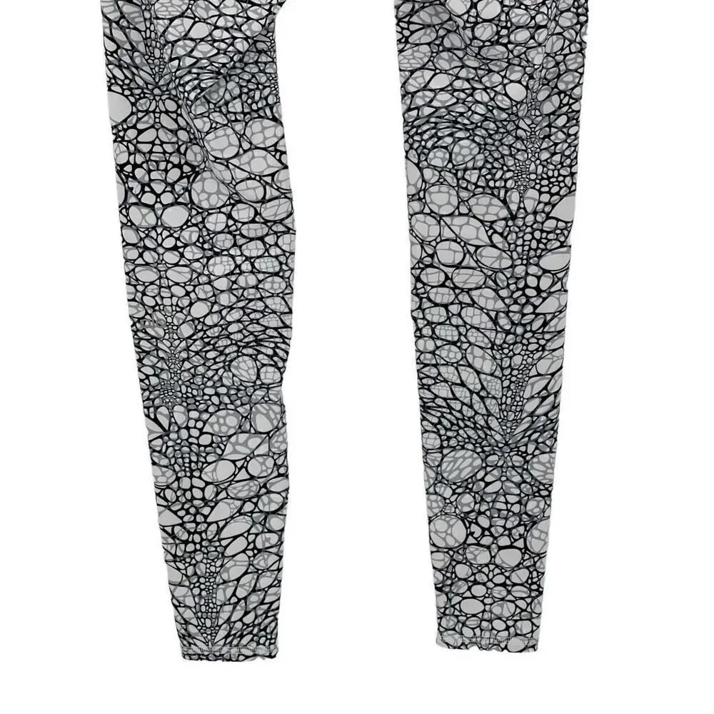 Alo Yoga Airbrushed Leggings Iguana White Performance Gym‎ Yoga Women Small